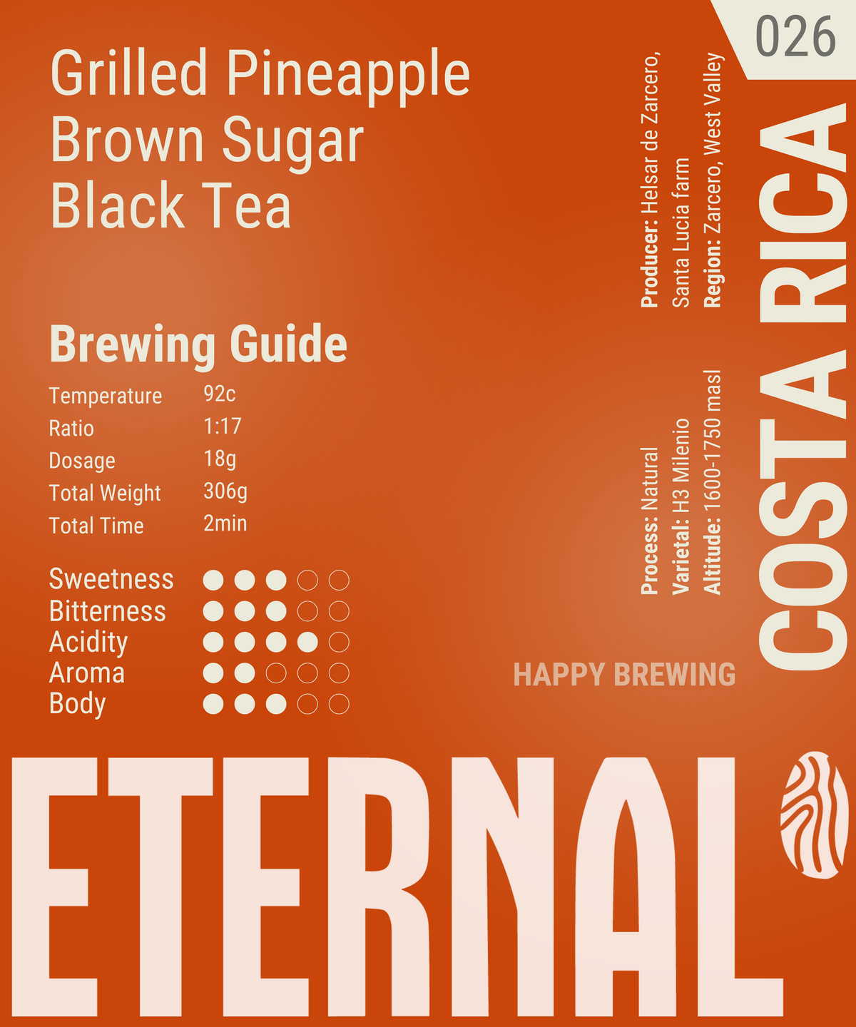 Costa Rica H3-Milenio Natural (Filter)