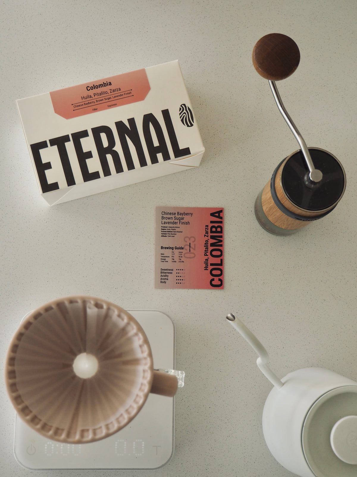 Colombia Zarza Pink Bourbon Semi-Washed (Espresso)