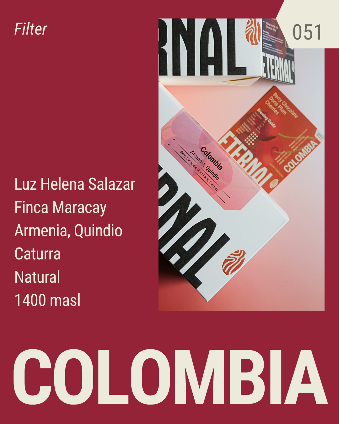 🆕  Colombia Luz Helena Salazar Caturra Natural (Filter)