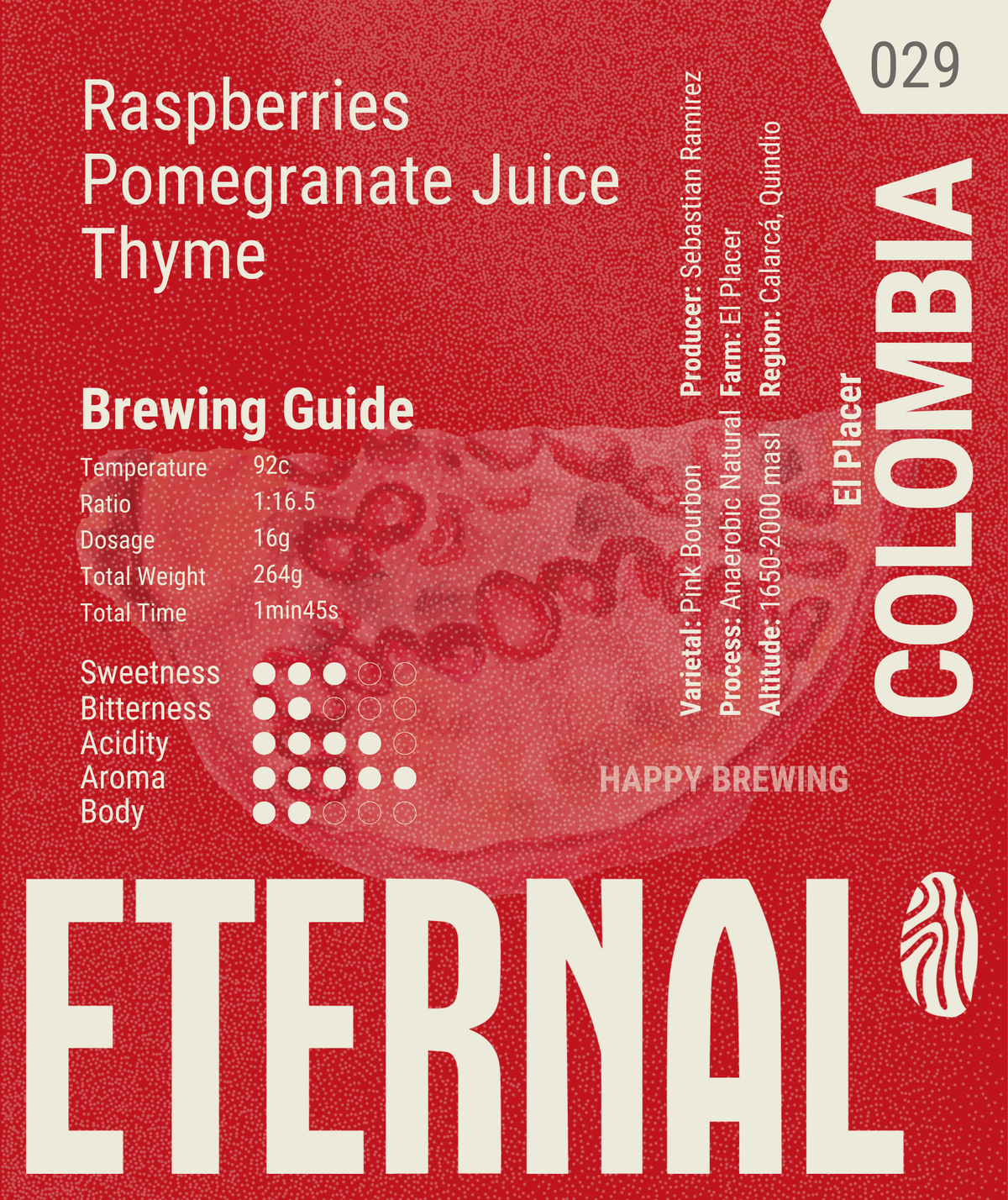 🆕 Colombia El Placer Pink Bourbon Anaerobic Natural - (Filter)
