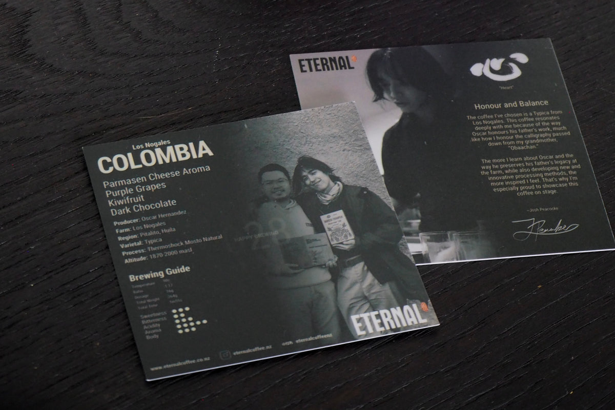 Colombia Los Nogales Typica - 2nd Place 2025 NZ Barista Championship(NZBC) COMPETITION COFFEE (Filter)