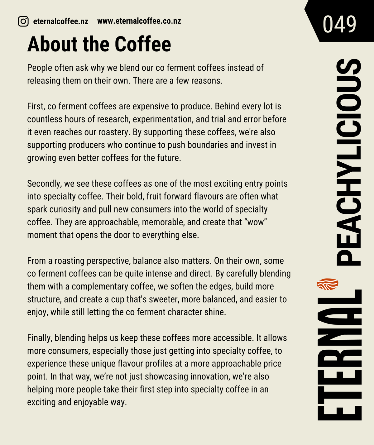 🆕 Peachylicious - Fruity Blend (Espresso)